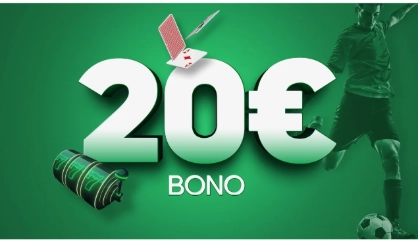Bono de 20€, varios elementos del casino